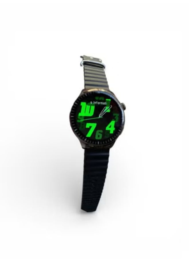 MK27 smart watch with a large screen with high resolution to give you a great experience, IP67 water resistance, supports receiving calls directly from the watch, notifications and smart alerts, with many health features and sports modes, with 3 straps attached to switch. - Image 3